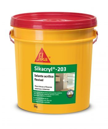 Selar trincas ou fissuras externas com baixa movimentação - SIKACRYL®-203